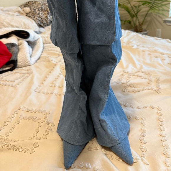 Denim Heels/Boots snap on - Picture 4 of 6